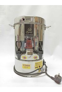 Pegasus 16 lt Su Kapasiteli Çelik Tek Demlikli 120 bardak Çift Musluklu Çelik Elektrikli Semaver İnox