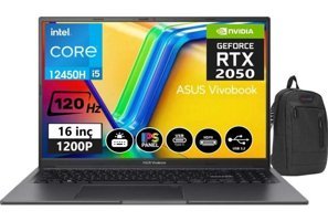 Asus Vivobook 16X K3605ZF-N11590114 Harici GeForce RTX 2050 Intel Core i5 12450H 16 GB Ram 512 GB SSD 16 inç Full HD Windows 11 Pro Oyuncu Laptop + WeblegelsinÇanta