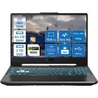Asus TUF Gaming F15 FX506HC-HN375025 Harici GeForce RTX 3050 Intel Core i5 11400H 64 GB Ram 2 TB SSD 15.6 inç Full HD FreeDos Oyuncu Laptop
