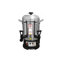 Remetta 1300 W 25 lt Su Kapasiteli Çelik Tek Demlikli 250 Bardak Çift Musluklu Çelik Elektrikli Semaver İnox