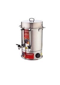 Kahramanlar D-7006 1500 W 1.8 lt Su Kapasiteli Çelik Tek Demlikli 250 Bardak Çift Musluklu Çelik Elektrikli Semaver İnox