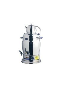 Remta Remta R27 1750 W 16 lt Su Kapasiteli Çelik Tek Demlikli 160 Bardak Çift Musluklu Çelik Elektrikli Semaver İnox