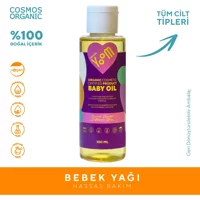 Yoom Organik Ayçiçekli Zeytinyağlı Tatlı Bademli Aspirli Lavantalı Jojoba Yağlı Vegan Bebek Masaj Yağı 100 ml