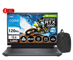 Dell G15 5530 G5530240100517 Harici GeForce RTX 3050 Intel Core i7 13650HX 64 GB DDR5 Ram 1 TB SSD 15.6 inç Full HD Windows 11 Home Oyuncu Laptop + Zetta Çanta