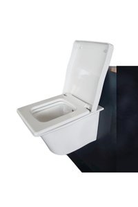 Bien Lotus Gömme Duvara Sıfır Gömme Klozet Beyaz + Duroplast Kapaklı