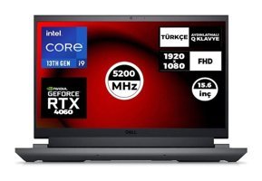 Dell G15 5530 G55302401017U043 Harici GeForce RTX 4060 Intel Core i9 13900HX 64 GB Ram 4 TB SSD 15.6 inç Full HD Windows 11 Pro Oyuncu Laptop