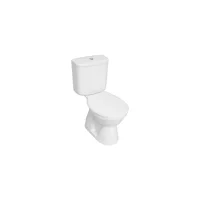 Norm 3208 Seramik Kanallı Alttan Çıkışlı Ayaklı Klozet Beyaz + Rezervuar Seti