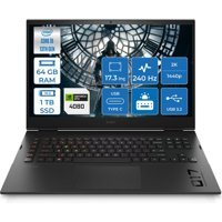 HP Omen 17 CK2005NT Harici GeForce RTX 4080 Intel Core i9 13900HX 64 GB Ram 1 TB SSD 17.3 inç QHD FreeDos Oyuncu Laptop