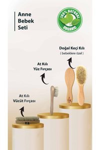 Rostilya Selülit Giderici Saplı At Kılı Fırçası Seti