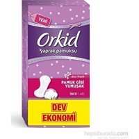 Orkid Pamuksu Yüzey Organik 40'lı Normal Günlük Ped