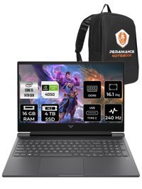 HP Victus 16 9J204EA Harici GeForce RTX 4050 Intel Core i5 14500HX 16 GB Ram 4 TB SSD 16.1 inç QHD FreeDos Oyuncu Laptop + PER4 Çanta