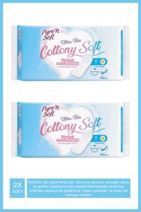 Pure'n Soft Ultra Ince Organik 40'lı Normal Günlük Ped