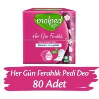 Molped Her Gün Ferahlık Deo Organik 80'li Normal Günlük Ped