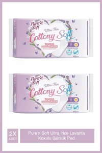 Pure Soft Ultra Ince Lavanta Kokulu Organik 40'lı Normal Günlük Ped
