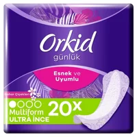 Orkid Multiform Ultra İnce Bahar Çiçekleri Organik 20'li Normal Günlük Ped