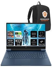 HP Victus 16 7Z4N2EA Harici GeForce RTX 3050 AMD Ryzen 5 7640HS 32 GB Ram 2 TB SSD 16.1 inç Full HD FreeDos Oyuncu Laptop + PER4 Çanta
