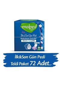 Molped İlk Son Gün Organik 72'li Uzun Günlük Ped