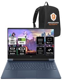 HP Victus 16 9J221EA Harici GeForce RTX 4070 Intel Core i7 14700HX 24 GB Ram 1 TB SSD 16.1 inç Full HD FreeDos Oyuncu Laptop + PER4 Çanta