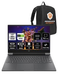 HP Victus 16 9J259EA Harici GeForce RTX 4050 Intel Core i5 14500HX 40 GB Ram 1 TB SSD 16.1 inç Full HD Windows 11 Pro Oyuncu Laptop + PER4 Çanta