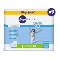 Sleepy Natural Organik 8 Adet 80'li Normal Günlük Ped