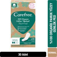 Carefree Cotton Topsheet Organik 30'lu Normal Günlük Ped