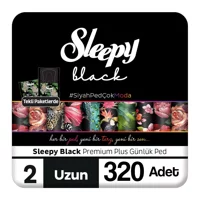 Sleepy Black Premium Plus Organik 4 Adet 320'li Uzun Günlük Ped