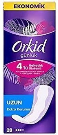 Orkid Organik 9 Adet 28'li Uzun Günlük Ped