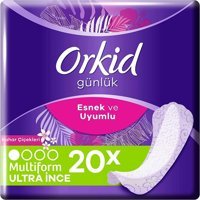 Orkid Bahar Çiçekleri Esnek Ve Uyumlu Organik 2 Adet 20'li Normal Günlük Ped