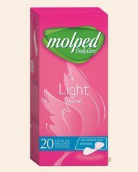 Molped Light Organik 20'li Normal Günlük Ped