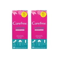 Carefree Cotton Unscented Organik 2 Adet 20'li Normal Günlük Ped