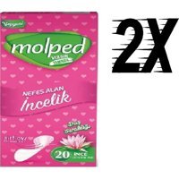 Molped Duş Ferahlığı Organik 2 Adet 20'li Normal Günlük Ped