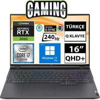 Lenovo Legion 5 Pro 82RF00J3TX13 Harici GeForce RTX 3060 Intel Core i7 12700H 16 GB Ram 1 TB SSD 16 inç QHD Windows 11 Pro Oyuncu Laptop