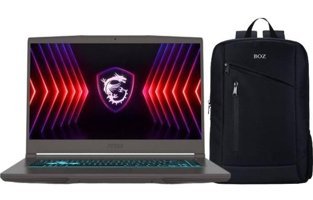 MSI Thin 15 B7UC-077XTR Harici GeForce RTX 3050 AMD Ryzen 5 7535HS 16 GB Ram 256 GB SSD 15.6 inç Full HD Windows 11 Pro Oyuncu Laptop + Boz Çanta