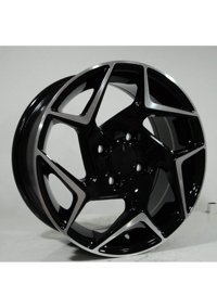 Dedika Dy-064 Black Machined Xl 14 İnç 5 Kol Çelik Jant 4 Adet