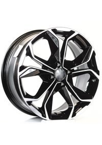 Emr Dy176-01 Black Polished 16 inç 5 Kol Alaşımlı Jant 4 Adet