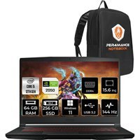 MSI Thin GF63 12UCX427XTRP446 Harici GeForce RTX 2050 Intel Core i5 12450H 64 GB Ram 256 GB SSD 15.6 inç Full HD Windows 11 Pro Oyuncu Laptop + PER4 Çanta