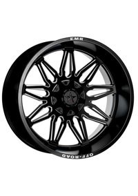 Emr 633-01 Matt Black Milling 20 inç 9 Kol Alaşımlı Jant 4 Adet