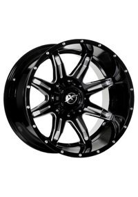 Emr 215-02 Matt Black - Milling 20 inç 8 Kol Alaşımlı Jant 4 Adet