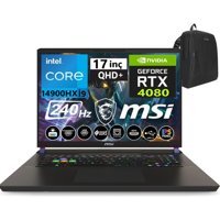 MSI Vector 17 HX A14VHG-838XTRW08 Harici GeForce RTX 4080 Intel Core i9 14900HX 32 GB DDR5 Ram 4 TB SSD 17 inç QHD FreeDos Oyuncu Laptop + WeblegelsinÇanta