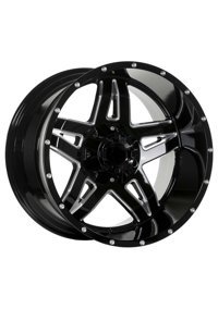 Emr 5567-02 Glossy Black - Milling 20 inç 5 Kol Alaşımlı Jant 4 Adet