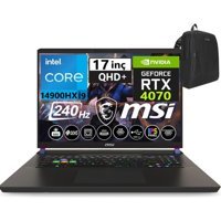 MSI Vector 17 HX VICTUSA1YU5E22 Harici GeForce RTX 4070 Intel Core i9 14900HX 24 GB DDR5 Ram 1 TB SSD 17 inç QHD Windows 11 Home Oyuncu Laptop + WeblegelsinÇanta