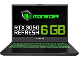 Monster Abra A5 V21.1 Harici GeForce RTX 3050 Intel Core i5 12450H 16 GB Ram 500 GB SSD 15.6 inç Full HD FreeDos Oyuncu Laptop