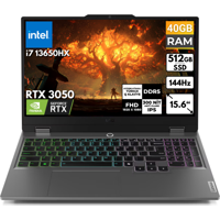 Lenovo LOQ 15IRX9 83DV00HSTBT60 Harici GeForce RTX 3050 Intel Core i7 13650HX 40 GB Ram 512 GB SSD 15.6 inç Full HD FreeDos Oyuncu Laptop