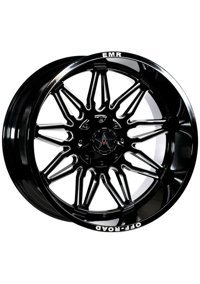 Emr 633-02 Glossy Black Milling 20 inç 9 Kol Alaşımlı Jant 4 Adet