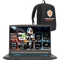 MSI Thin A15 B7VF-075XTR B7VF075XTRP395 Harici GeForce RTX 4060 AMD Ryzen 7 7735HS 24 GB Ram 4 TB SSD 15.6 inç Full HD Windows 11 Pro Oyuncu Laptop + PER4 Çanta
