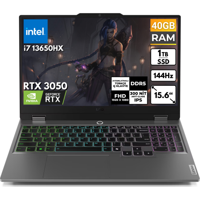 Lenovo LOQ 83DV00G5TBT15 Harici GeForce RTX 3050 Intel Core i7 13650HX 40 GB Ram 1 TB SSD 15.6 inç Full HD FreeDos Oyuncu Laptop