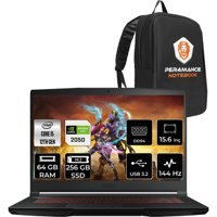 MSI Thin GF63 12UCX427XTRP346 Harici GeForce RTX 2050 Intel Core i5 12450H 64 GB Ram 256 GB SSD 15.6 inç Full HD FreeDos Oyuncu Laptop + PER4 Çanta