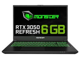 Monster Abra A5 V21.1.6 Harici GeForce RTX 3050 Intel Core i5 12450H 8 GB Ram 500 GB SSD 15.6 inç Full HD FreeDos Oyuncu Laptop