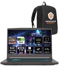 MSI Thin A15 B7UC-077XTR Harici GeForce RTX 3050 AMD Ryzen 5 7535HS 40 GB Ram 2 TB SSD 15.6 inç Full HD Windows 11 Home Oyuncu Laptop + PER4 Çanta