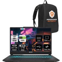 MSI Cyborg 15 A13VF893XTRP335 Harici GeForce RTX 4060 Intel Core i7 13620H 64 GB Ram 4 TB SSD 15.6 inç Full HD FreeDos Oyuncu Laptop + PER4 Çanta
